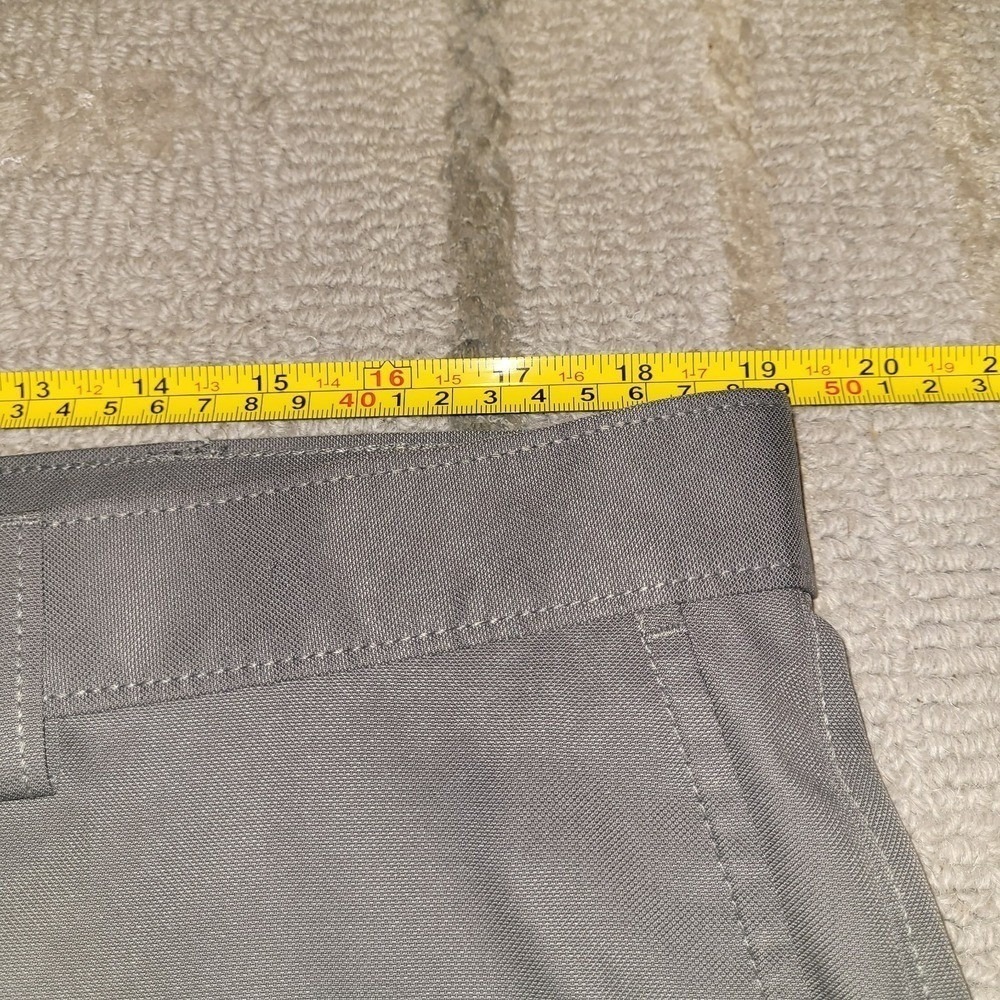 Roundtree & Yorke 38x29 Performance Pants‎ Dark Gray Flat Front Straight Leg - Picture 7 of 9